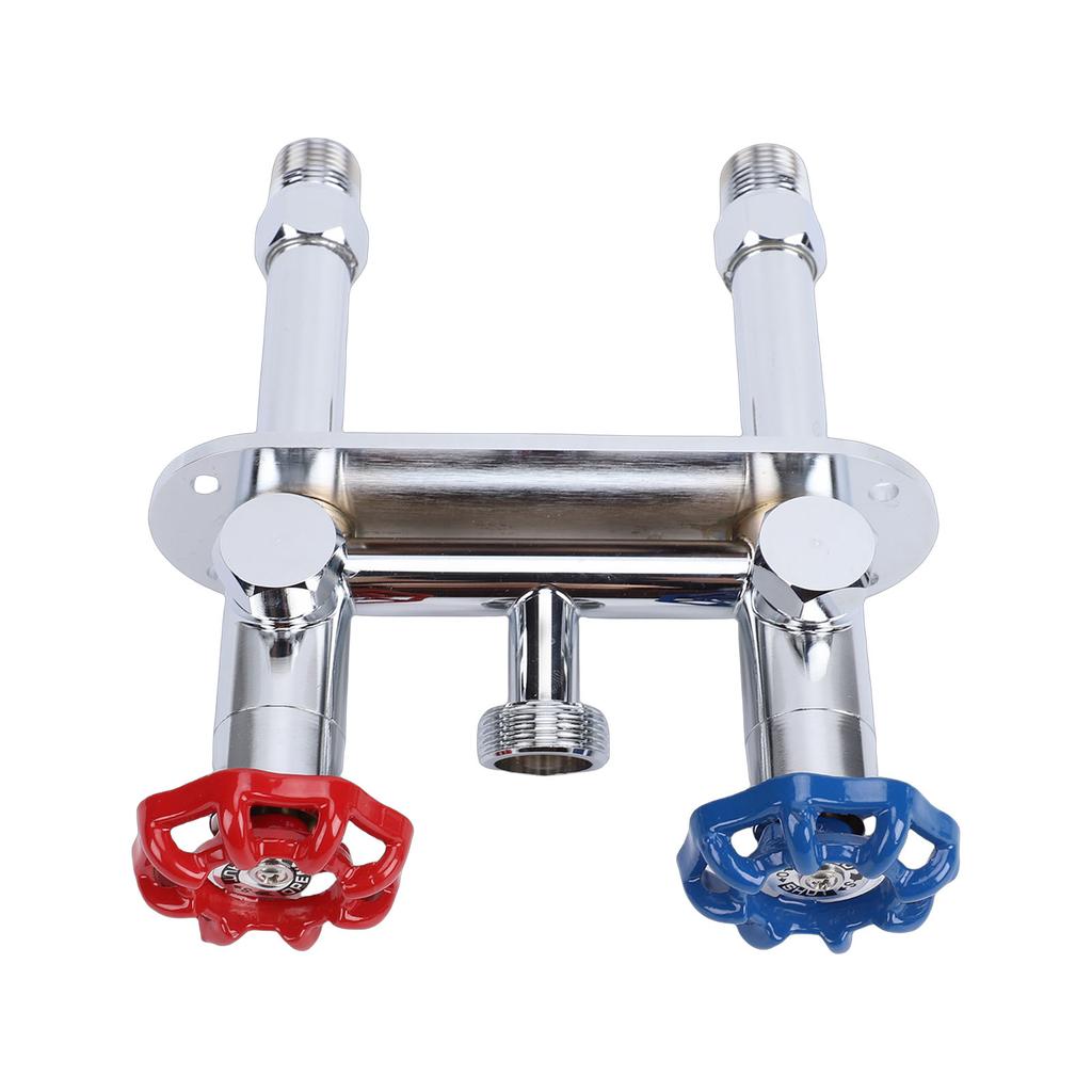 Grifo de Agua Sin Escarcha 3/4 Macho GHT Latón Antihielo Grifo de Agua Caliente Fría para Exteriores