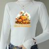 Autumn Pumpkin Thermal Sticker Patch A-Level Washable Diy Hoodies Tops Thermal Press Vinyl Clothing Badges Patches Hot