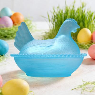 Plastic Candy Dish With Lid Hen-Shaped Chicken Fruit Bowl Dessert Snacks Plate Retro Bowl Jar For Home Office Tabletop Decor