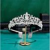 Silver Rhinestone Tiara Crown Crystal Band Comb Wedding Bridal Rhinestone Crown