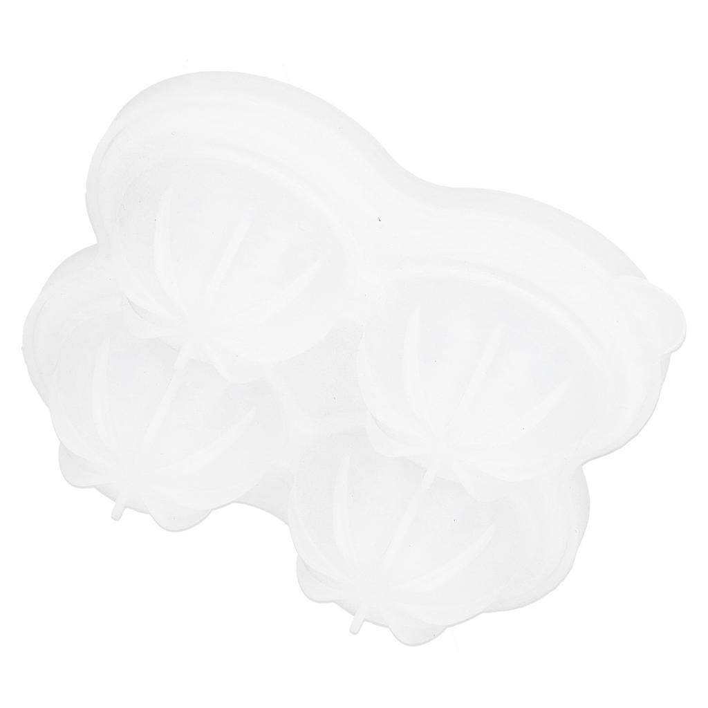 4‑Grid Round Shape Mold Food Grade Silicone Ice Cream Mould for Kitchen Utensils