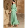 New Arrival Middle East Dubai Sexy V-neck Hand-Stitched Diamond Swing Dress Hand Sewn Diamond Dress
