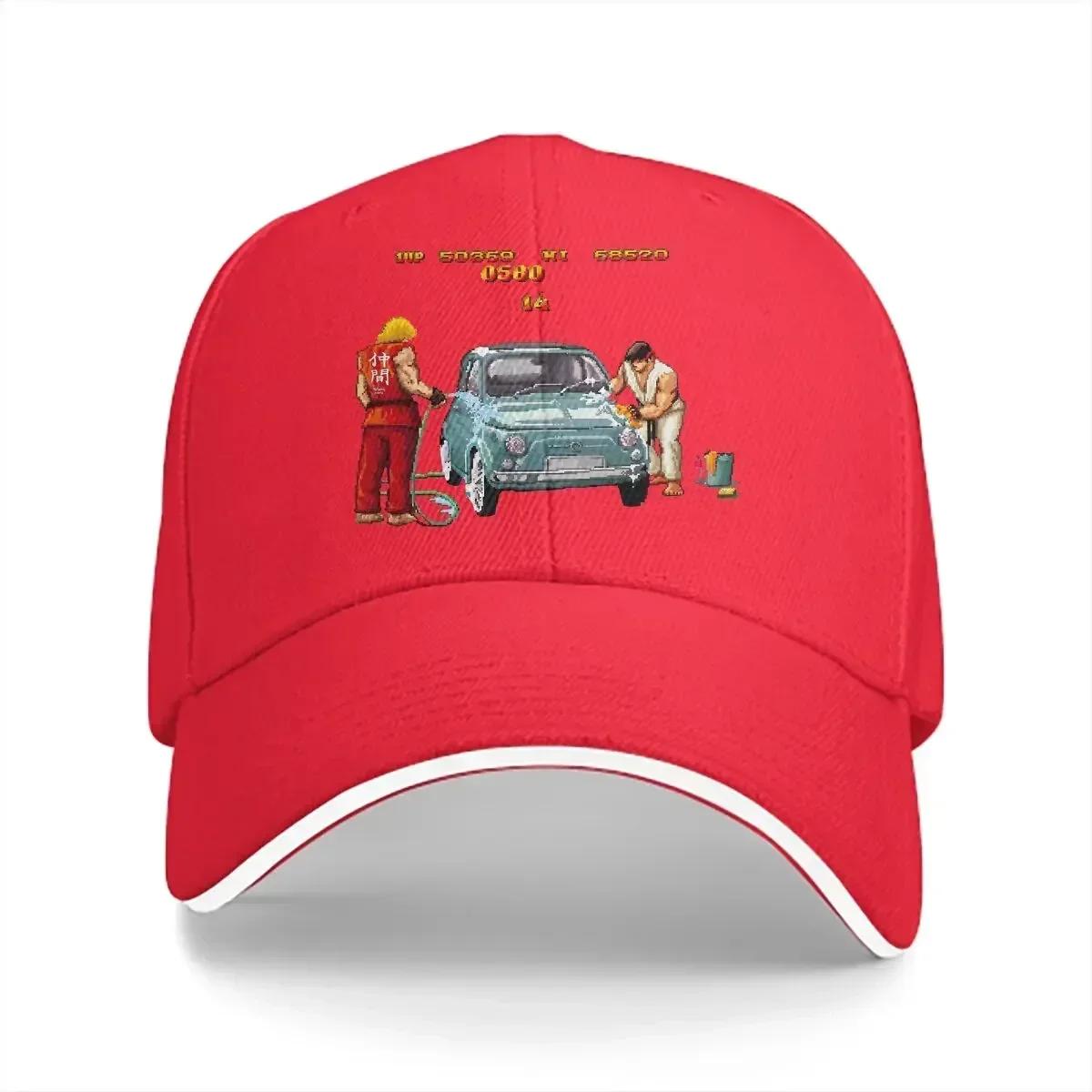 

Car Wash Design Baseball Cap Unisex Hats Visor Protection Snapback Street Fighter Gifts Caps 56-58cm