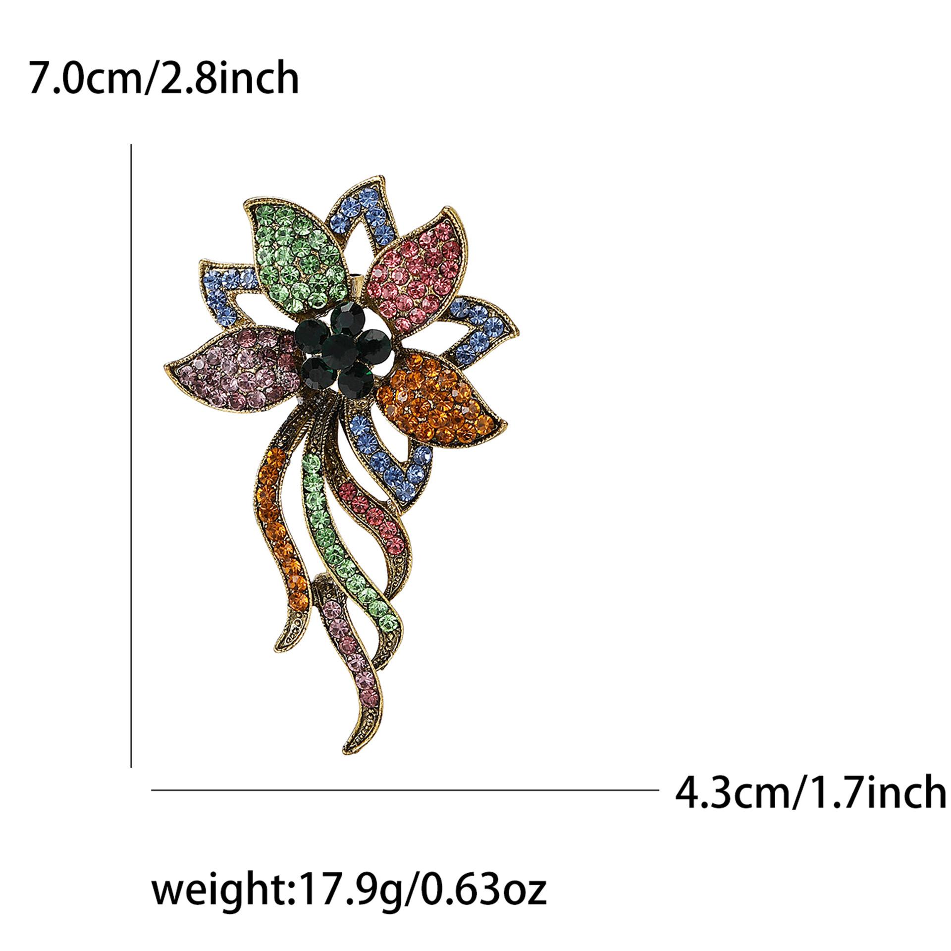 

Высококачественная ретро-брошь из сплава со стразами в виде цветка-узла, изысканная креативная женская брошь-корсаж для свитера и пальто