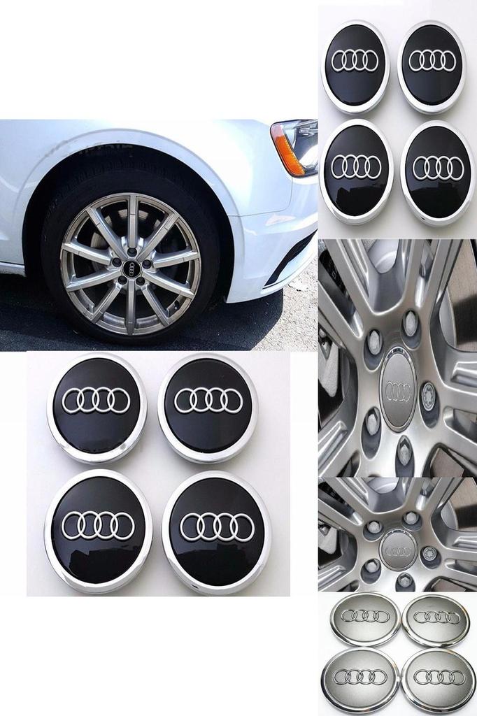 Center For Wheel Cap Car Emblem Badge Logo Cover Hub Grey 4pcsset 69mm