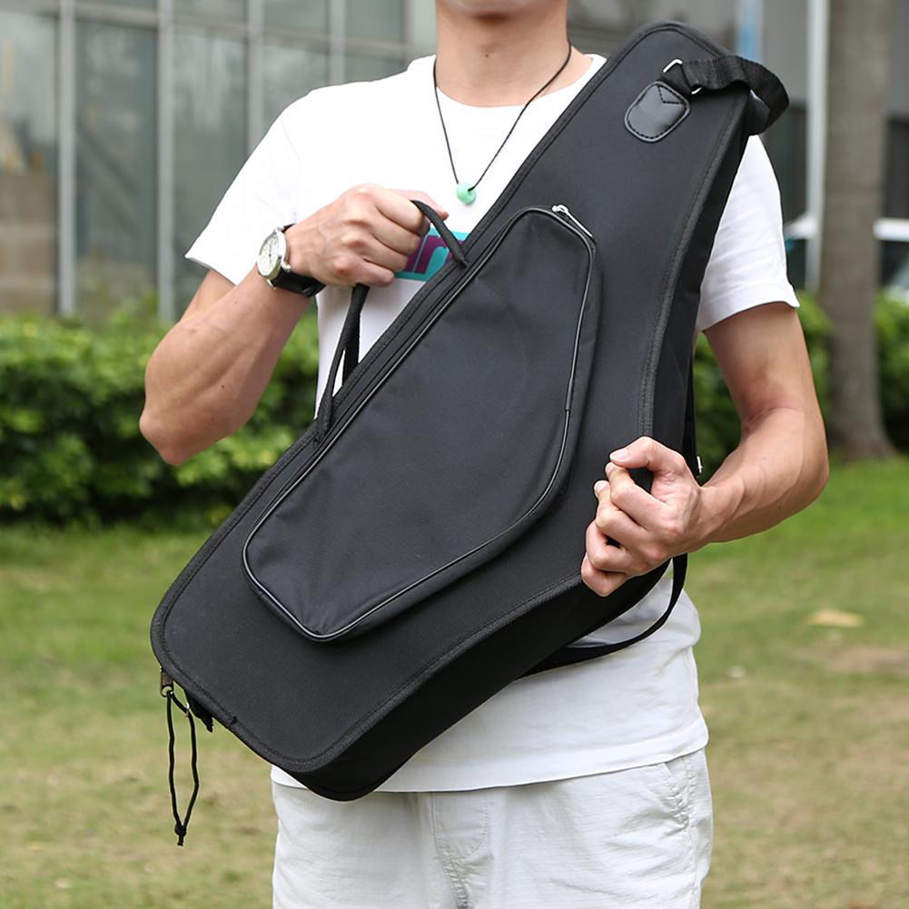 Universal Alto Saxophone Waterproof Oxford Cloth Bag Case Backpack Handbag with Double Shoulders Elegant and Durable Black