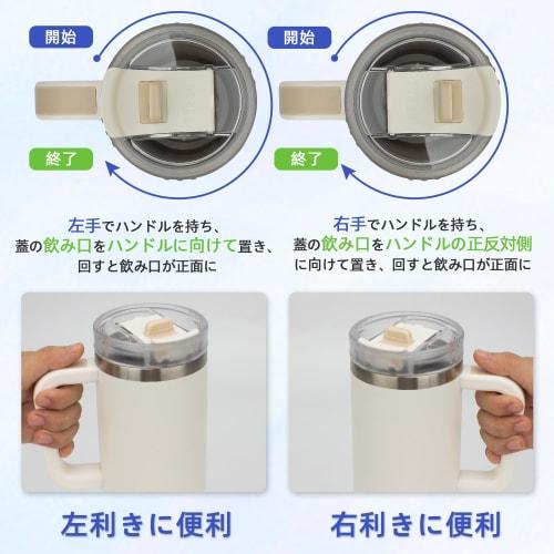 TYESO 900ml 0.9L Stainless Steel Tumbler with Straw and Handle, Vacuum Insulated, Double Walled, Wide Mouth, Large Capacity, Suitable for Outdoor Acti