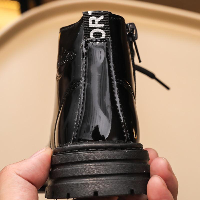 Cizme Martin pentru copii Cizme noi pentru fete Cizme scurte de toamnă și iarnă Cizme stil britanic Cizme simple pentru băieți