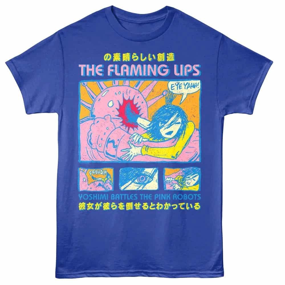 

Flaming Lips Yoshimi Japanese Comic Men s T Shirt 3XL