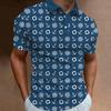 Short Sleeve Polo with Crown & Heart Print, Stylish Casual Top