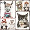 Funny Coffee Animals Metal Tin Sign  Kids Room Wall Art Decor Bedroom Hallway Garage Plaques Home Accessories