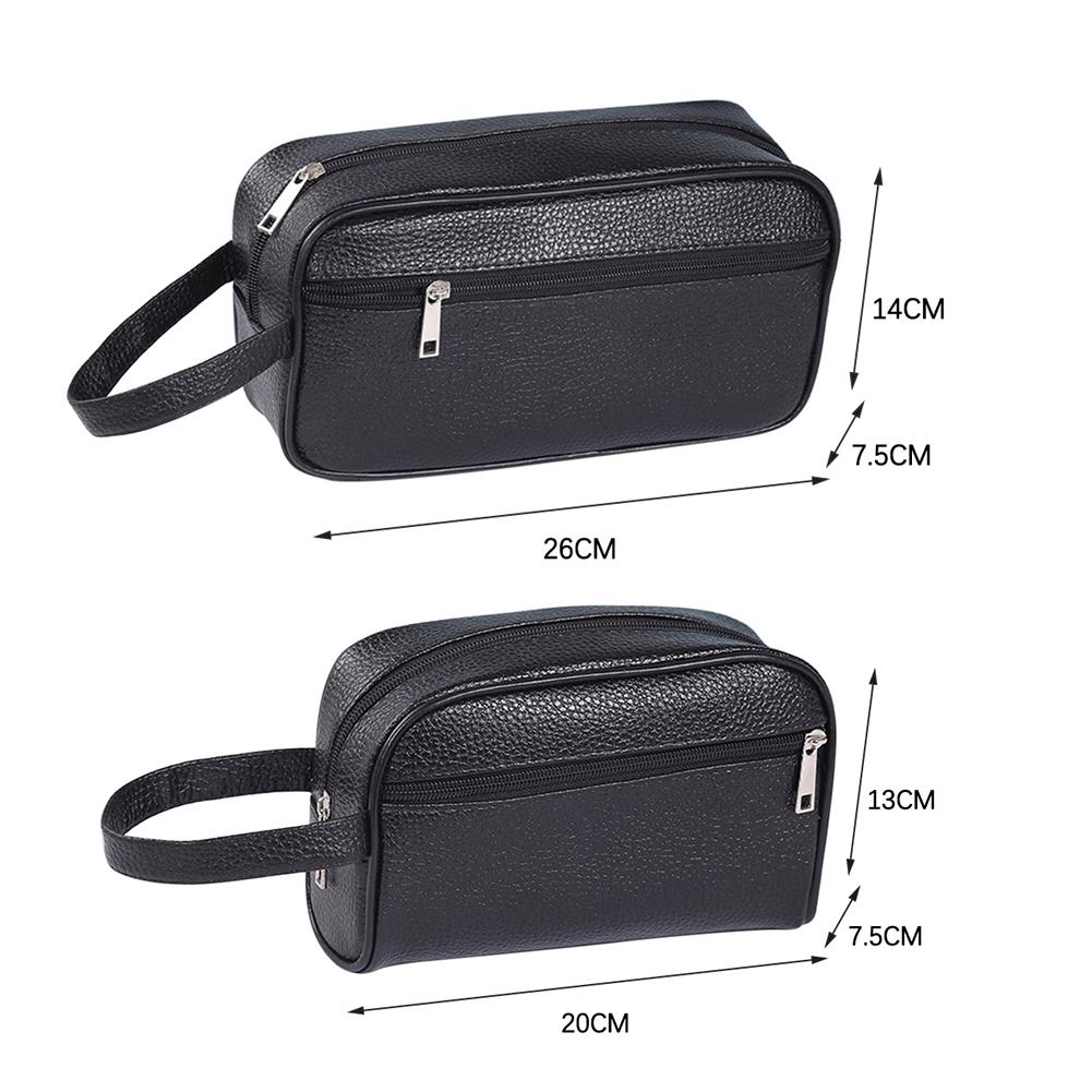 Men Wallets Retro PU Leather Business Handbags Vintage Wristlet Bag Mobile Phone Storage Coin Purse Fashion Woman Coametics Bag