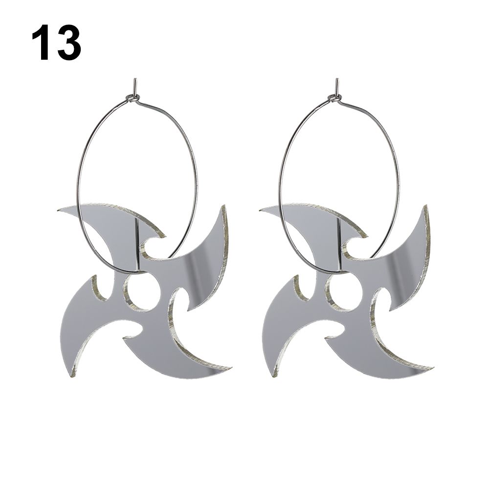 Suprafață Oglindă Bijuterii Streetwear Cool Cercei Dragon Totem Darts Cercei Hoop Model Dragon