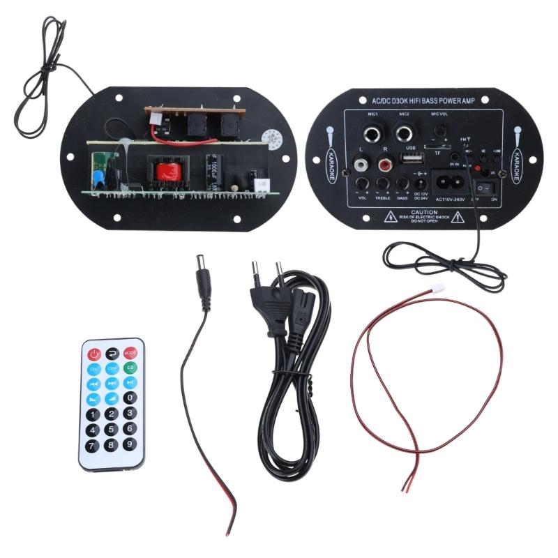 12V 24V 220V Kabelloser Verstärker Bluetooth-kompatibel UKW-Radio USB TF-Kartenplayer Home HIFI Stereo Leistungsverstärkerplatine