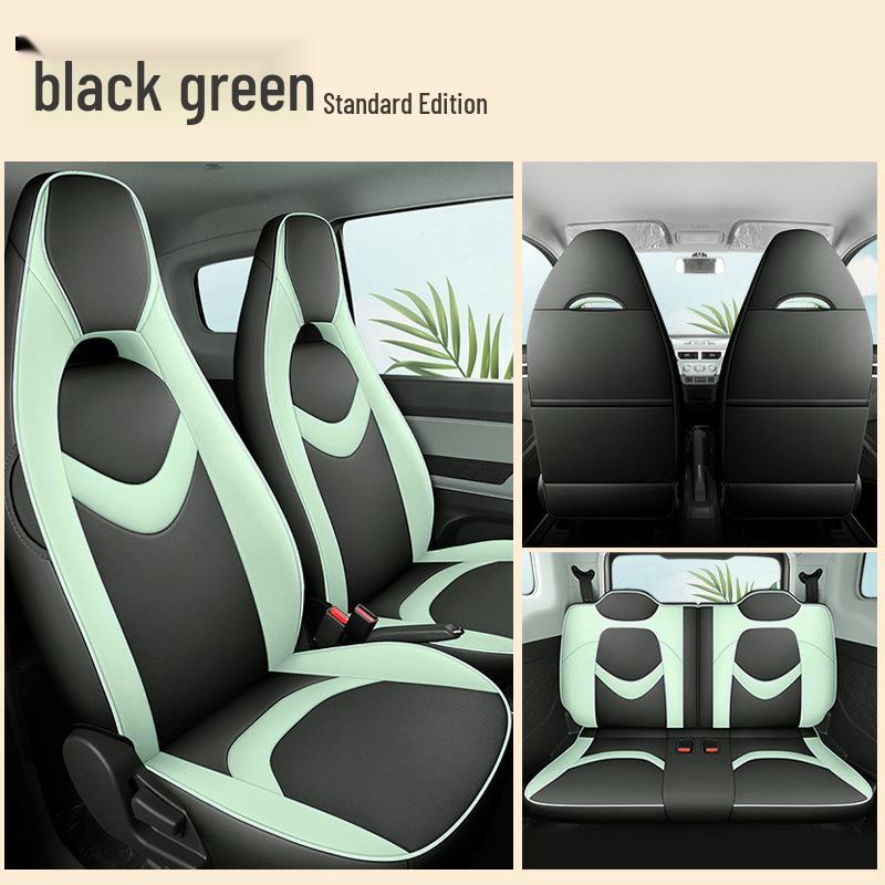 Chery QQ Ice Cream Sundae Electric Car Leather Seat Cover - Cute, Full Wrap, Four Seasons Compatible, 2022 Edition.