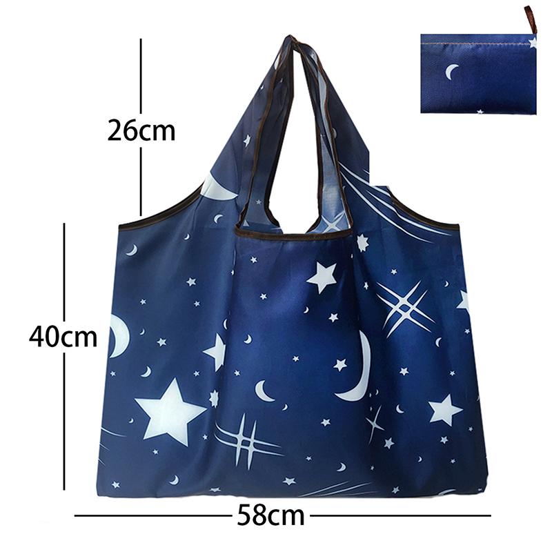 Reusable Grocery Bags Large Washable Shopping Bags Portable Foldable Environmental Friendly Heavy-Duty Handbags
