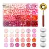 Wax Seal Beads with Candle Kit, Melting Spoon And Candles Set, Tool Stamp for DIY Crafting Wedding Invitations Decorative Sealing