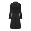 Khaki Long Women's Trench Coat Autumn Winter Turn Down Collar Women Clothes Casual Belt Trench
