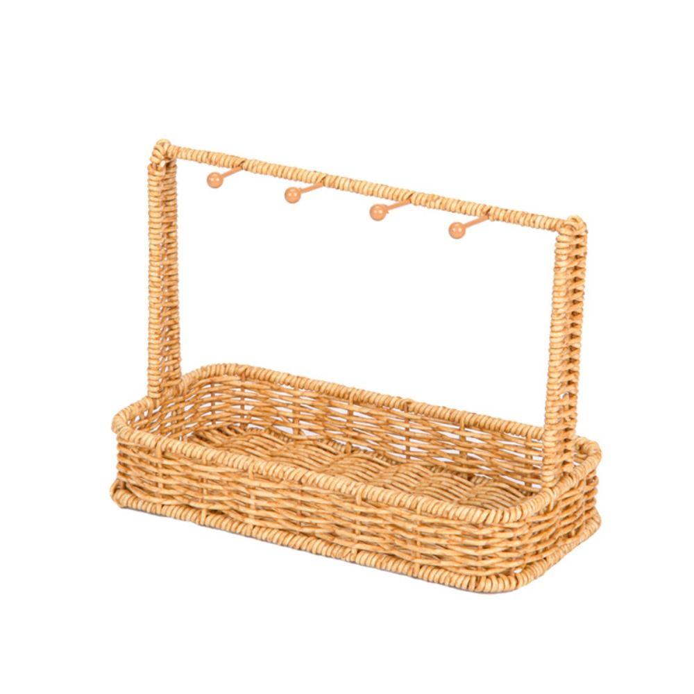 Khaki Key Necklace Jewelry Basket Wall Hanging Basket  Dormitory Balcony Decorative