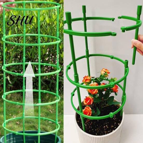 Worry-free Plant Maintenance Climbing Trellis Tomato Cages Reusable Support Holder Adjustable Easy Setup Cage Frame Stackable Pergola Accessories for