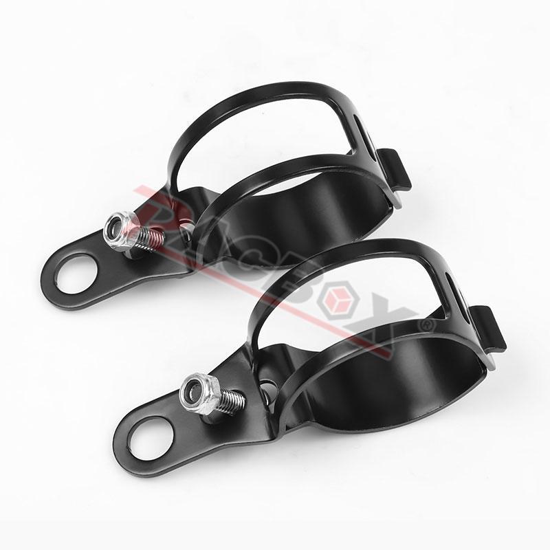 Metal 35-50mm Front Fork Clamp Left Right Motorcycle Turn Signal Lights Mount Fixed Bracket for Sport Chopper Street Custom Bike