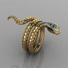 Personalized Snake Shaped Couple Men's and Women's Rings Punk Hip-hop Classic  Items Adjustable Jewelry Rings Popular Wholesale