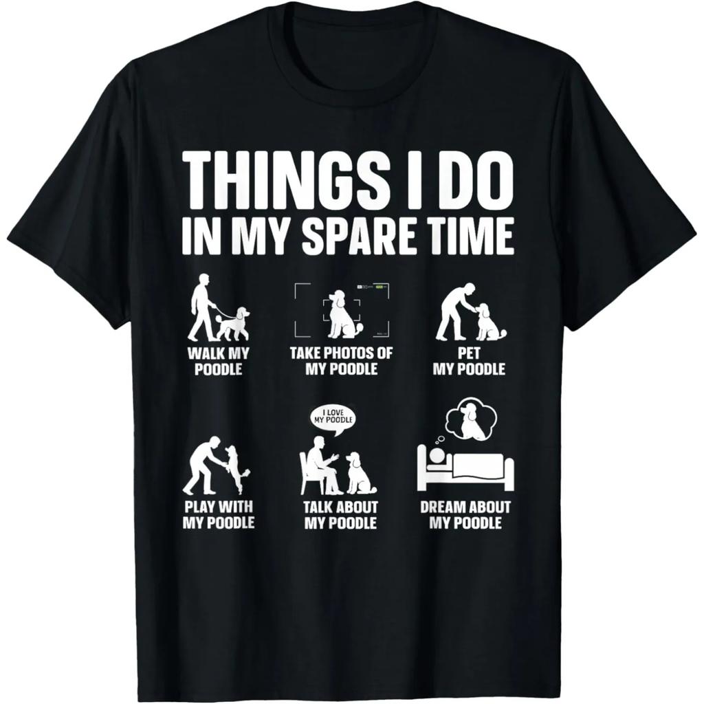 Funny Floral FLower Poodle Dog Mom Grandma Womens Mothers Day T Shirts Cotton Streetwear Tee Short Sleeve Unisex Loose Clothing