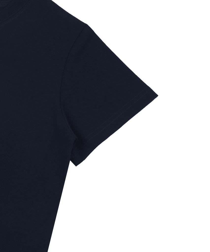SUIBOM Catching Eye Crop T-Shirt - Navy