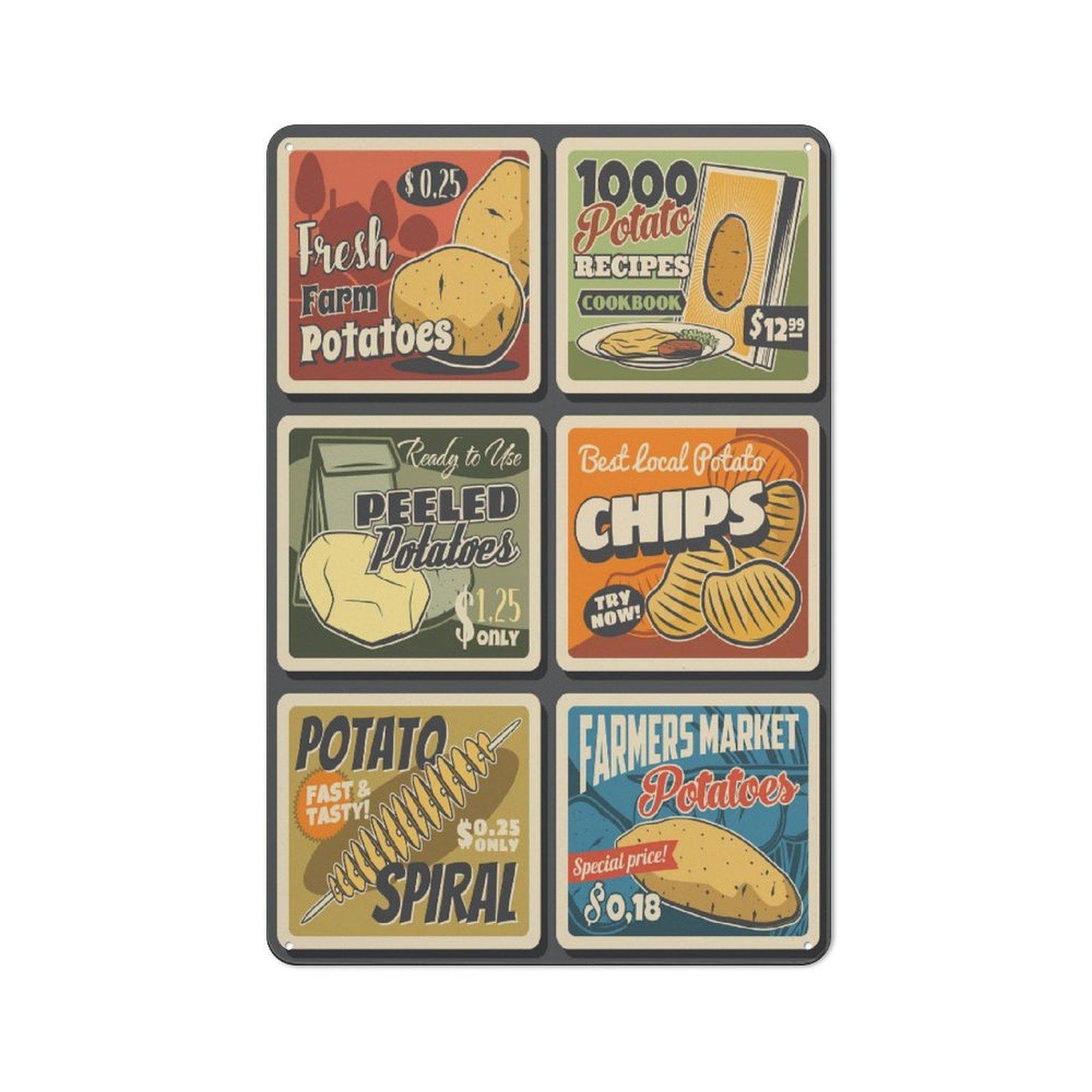 

1 шт. Вертикальная жестяная настенная табличка Металлическая пластина 2030см / 3040см Ретро Декор Дом Бар Гараж Кафе Кухня Гостиная 20*30CM