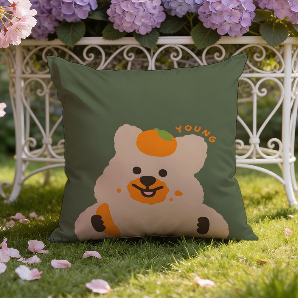 Anime Q-Quokka Kussenhoes Huis & Auto Dubbel Gebruik Kussensloop: Omkeerbaar voor optimaal comfort.