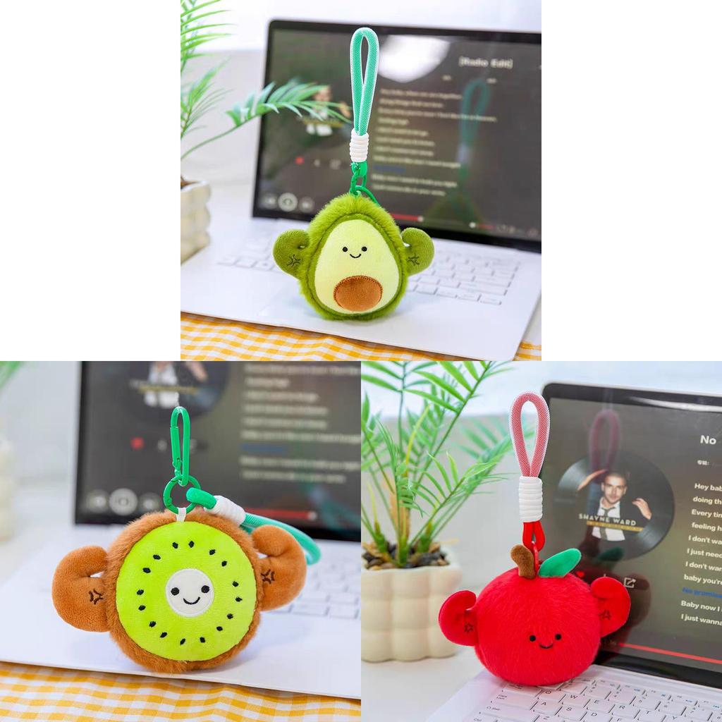 Fruit Plush Keychain With Pp Cotton Filling For Kids And Adults