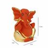 Resin God Ganpati Gold Ganesha Idol for Car Dashoboard & Home and Office Décor
