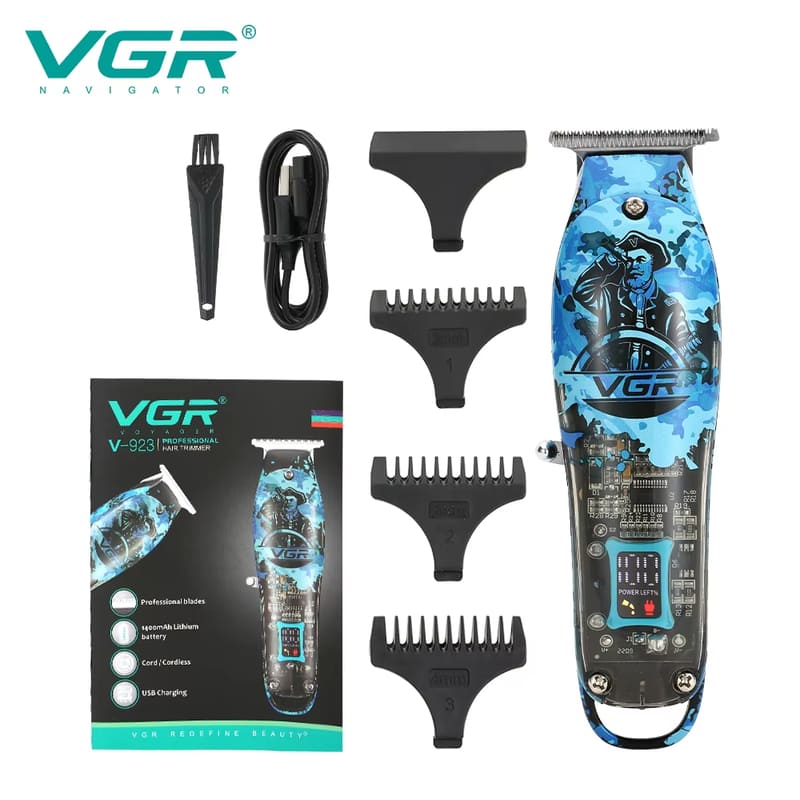 

Новый мужской профессиональный триммер для бритья с цифровым дисплеем, гравировкой, для жирных волос, с удобной рукояткой, электрический триммер, синий граффити, электрическая бритва для стрижки волос синий