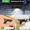 1/2pcs Solar Powered Outdoor Clip on Motion Sensor Light, Waterproof Safety Light, Suitable for Fences, Walls, Garages, and Courtyard Umbrellas