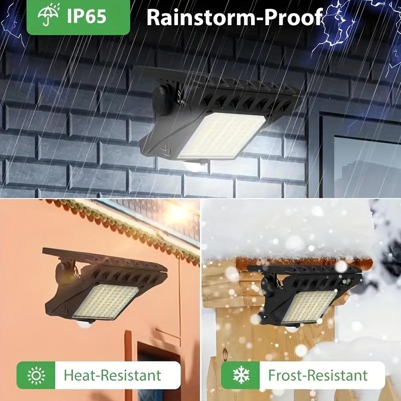 1/2pcs Solar Powered Outdoor Clip on Motion Sensor Light, Waterproof Safety Light, Suitable for Fences, Walls, Garages, and Courtyard Umbrellas