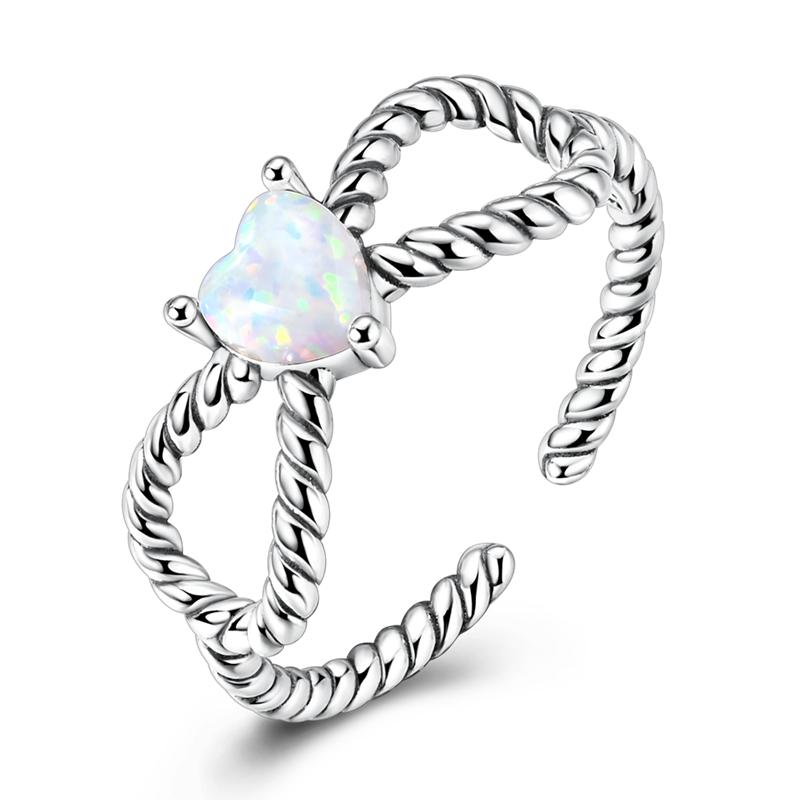 925 Silver Rings Sparking Purple White Pink Blue Zircon LOVE Wedding Ring Women Engagement Jewelry Anniversary Gifts