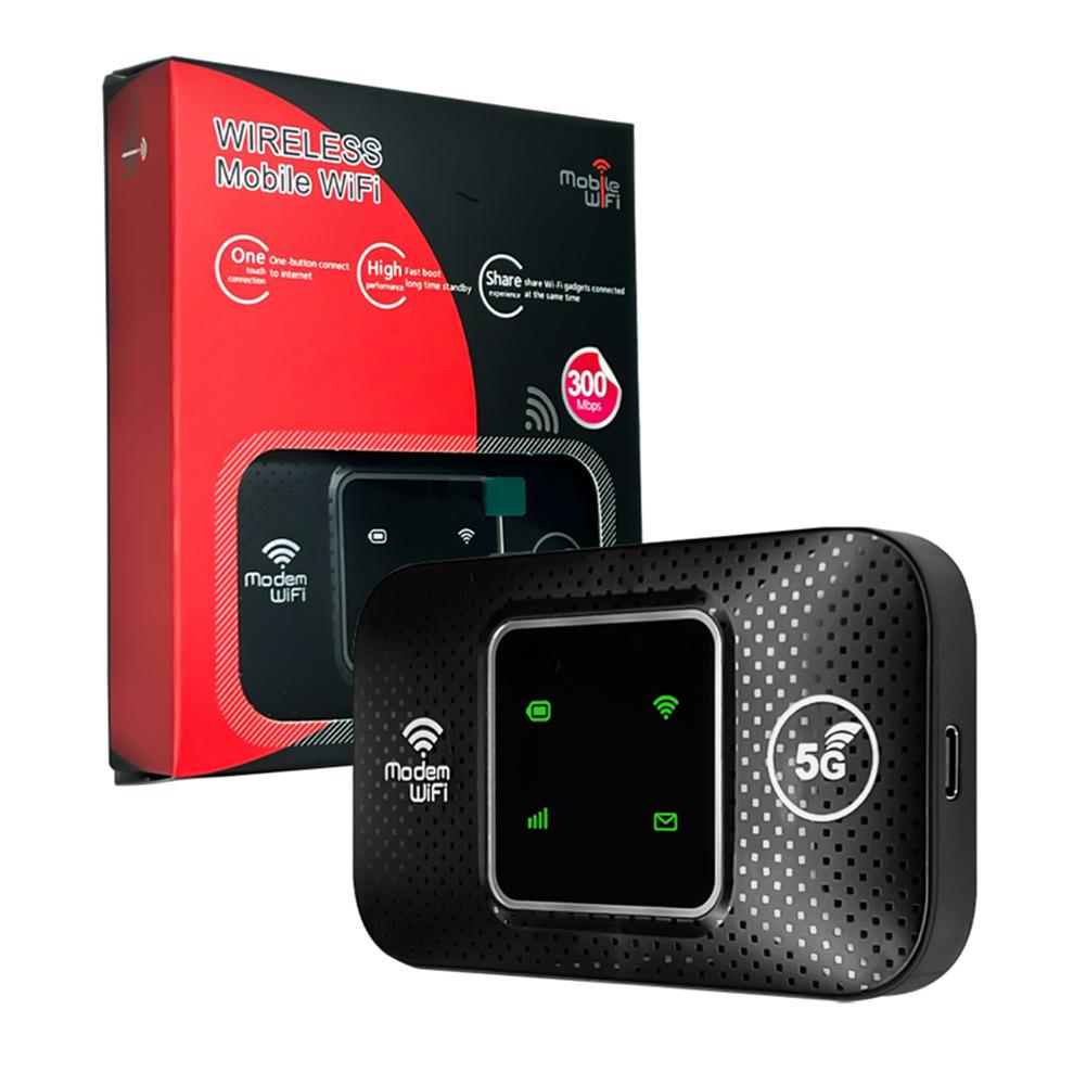 4G LTE Wireless WiFi Router 150Mbps Hotspot with SIM Card Slot (Black LED) #F