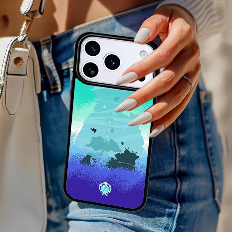 Genshin Impact Kaedehara Kazuha soft Phone Case For iPhone 17 Air 14 15 13 12 Max Cover For Apple 16 16e 11 Pro Max Plus Coque