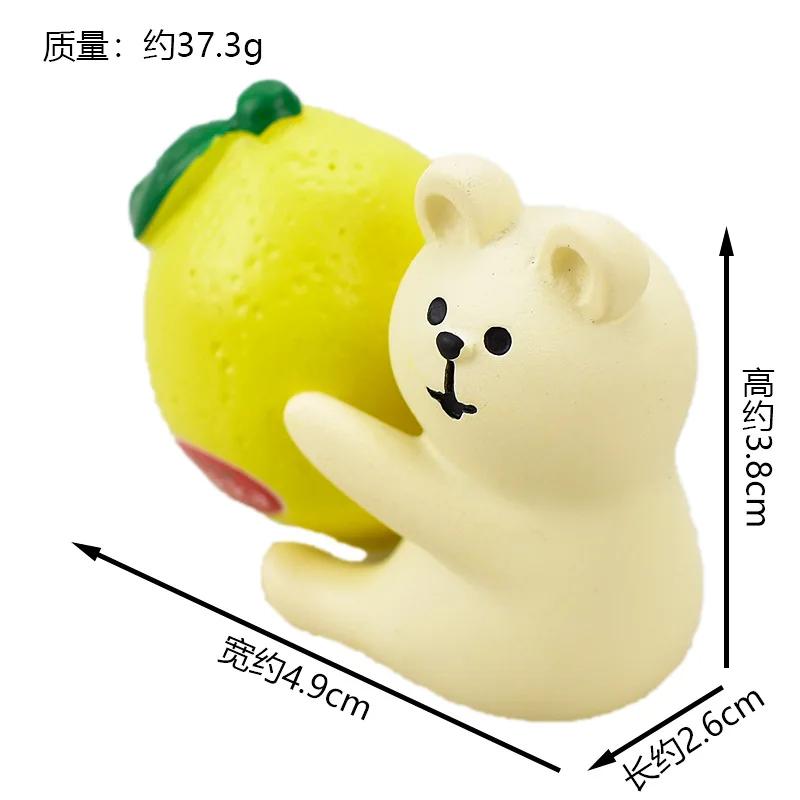 Japanese Groceries Zakka Lucky Tangerine Series Fishbowl Decoration Bath Ornaments Resin Craft Toys Collectible Gifts