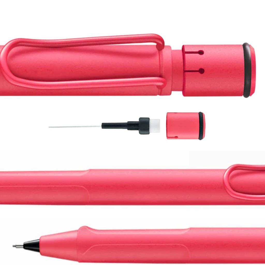 LAMY Safari Sunset Coral Mechanical pencil with ergonomic grip and Made of durable ASA Ideal for drawing and Includes LAMY M 41 fine point refill with