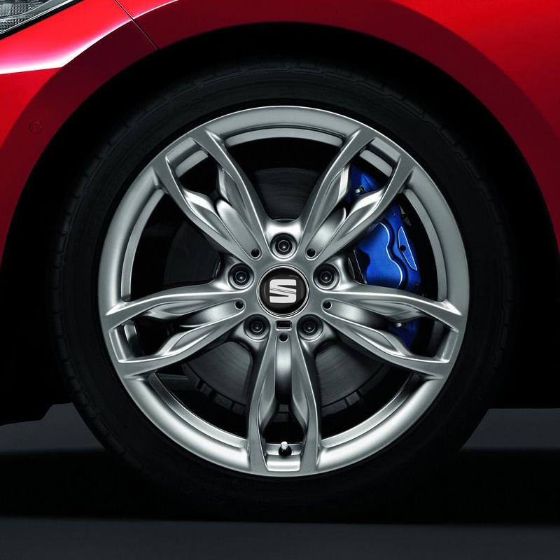 4 pezzi 60mm Coprimozzo Centrale Ruota Auto Coprimozzo Cerchio Copripolvere Emblema per SEAT Leon FR 5 6 MII Altea 5F Ibiza Toledo Cordoba Alhambra MK3