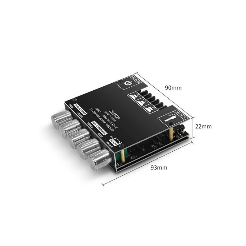 Bluetooth Digital Amplifier Module With Bass Control For Home Audio Enthusiasts