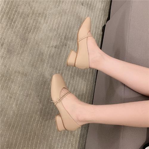 

Mary Jane shoes spring and autumn square head shoes gentle wind thick heel fairy single shoes women s shoes 39 хакі