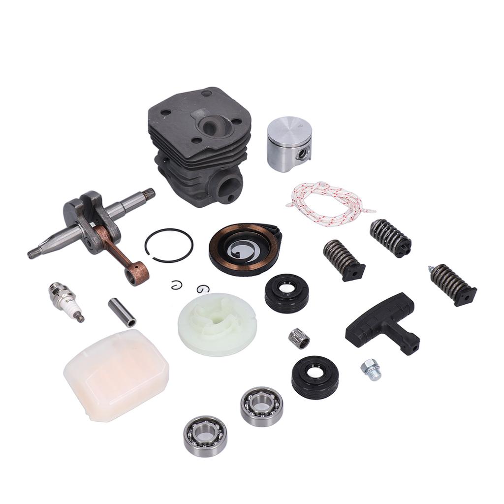 Cylinder Piston Assembly Oil Seal Crankshaft Spark Plug Kit 537253002 Replacement for Husqvarna 340