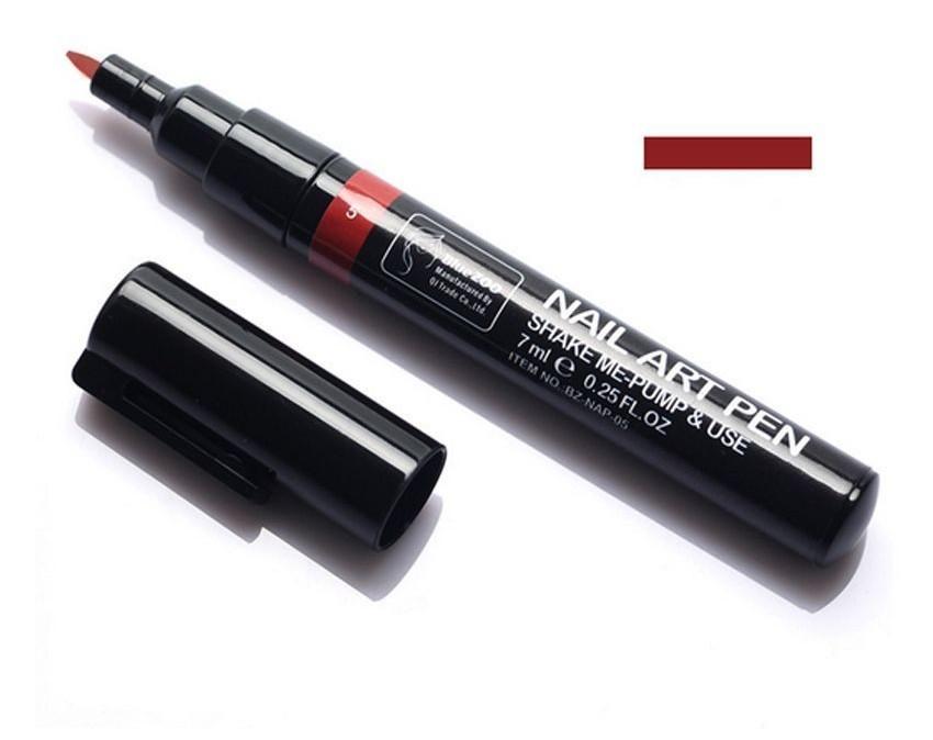 

Premium 16 Colors Nail Art Pen Painting Design Tool For Elegant Nail Art Creations Dark Red