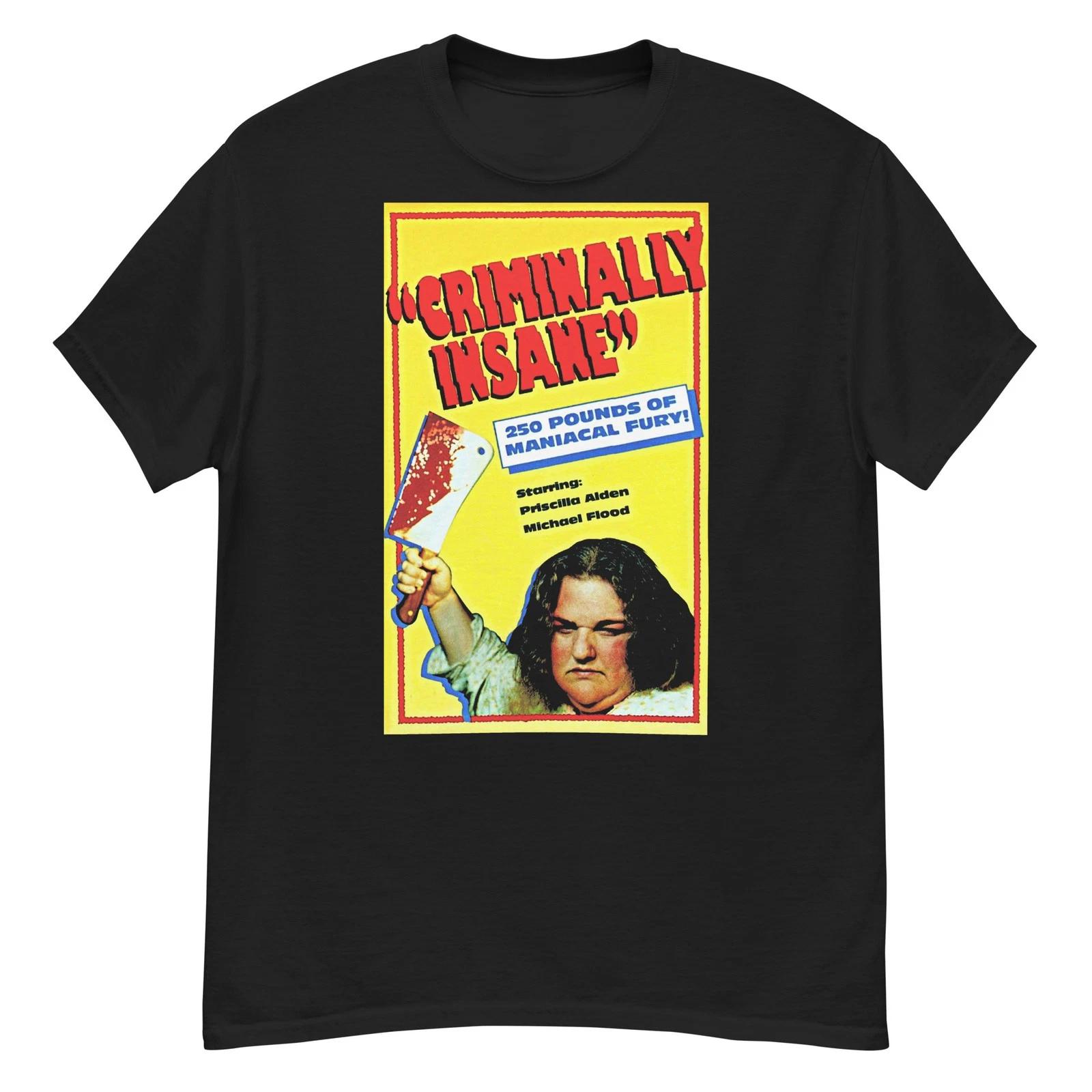 Criminally Insane cult horror film VHS fan art t-shirt 2XL