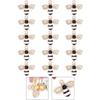 40Pcs 21x18mm Honeybee Charms  Pendants Necklace Rhinestone  Jewelry Making