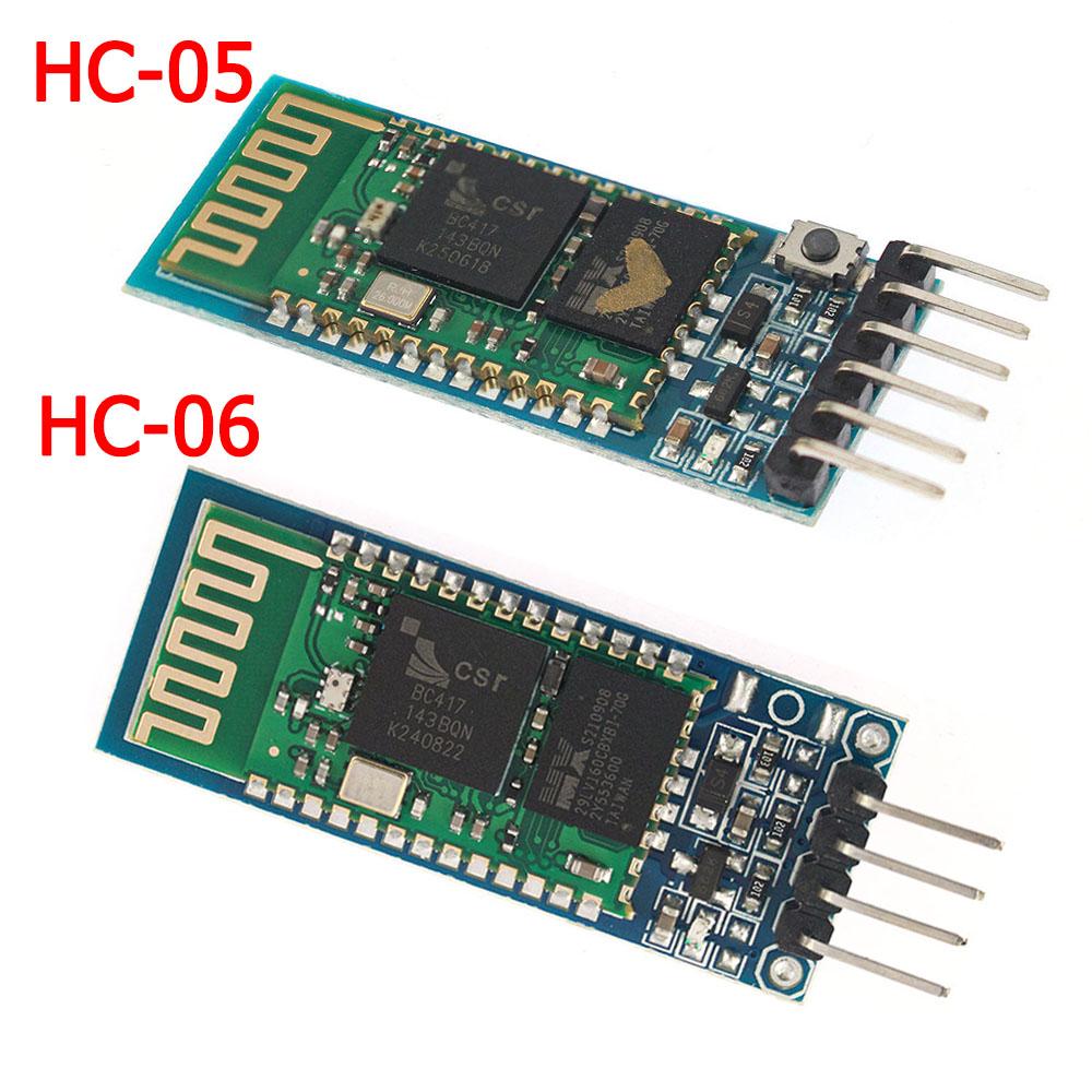 

HC-05 HC-06 Bluetooth Module Master-Slave 6Pin/4Pin Anti-Reverse, Integrated Bluetooth Wireless Serial Module for Arduino HC-05
