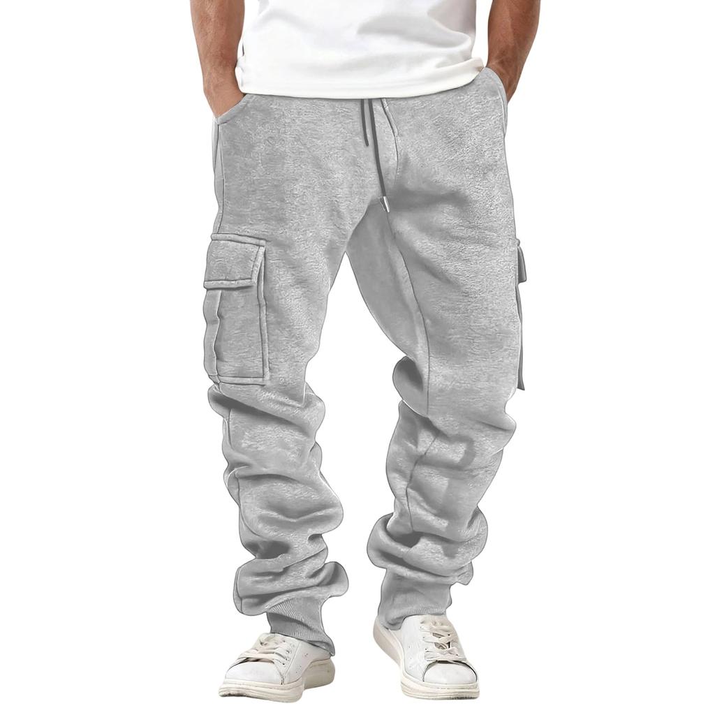 Men's  Sports  Leisure  Versatile  Multiple  Pockets  Workwear  Trousers
