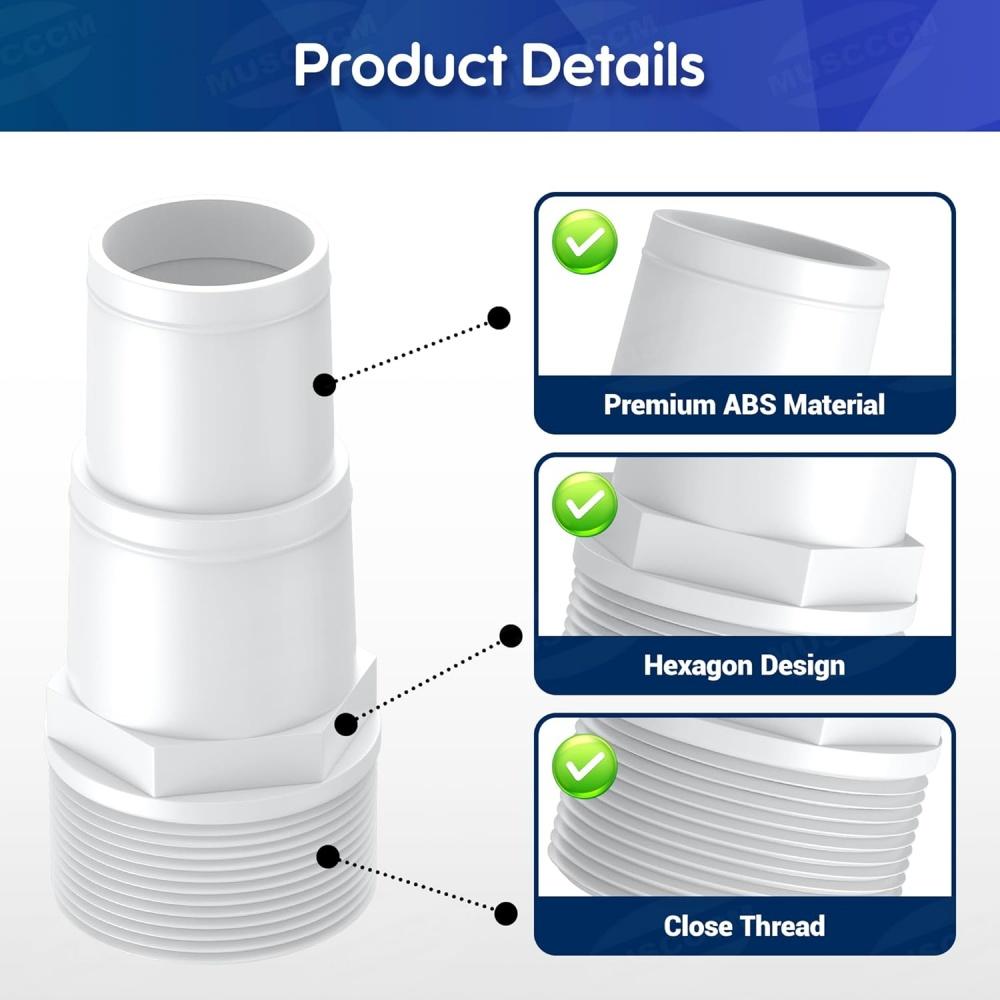 3Pcs SPX1091Z7 SPX1091Z4 Pool Hose Adapter